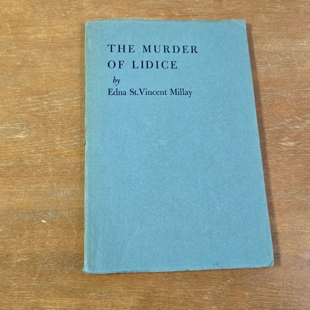 Harper & Brothers The Murder of Lidice Edna St Vincent Millay 1942 1st PB Book